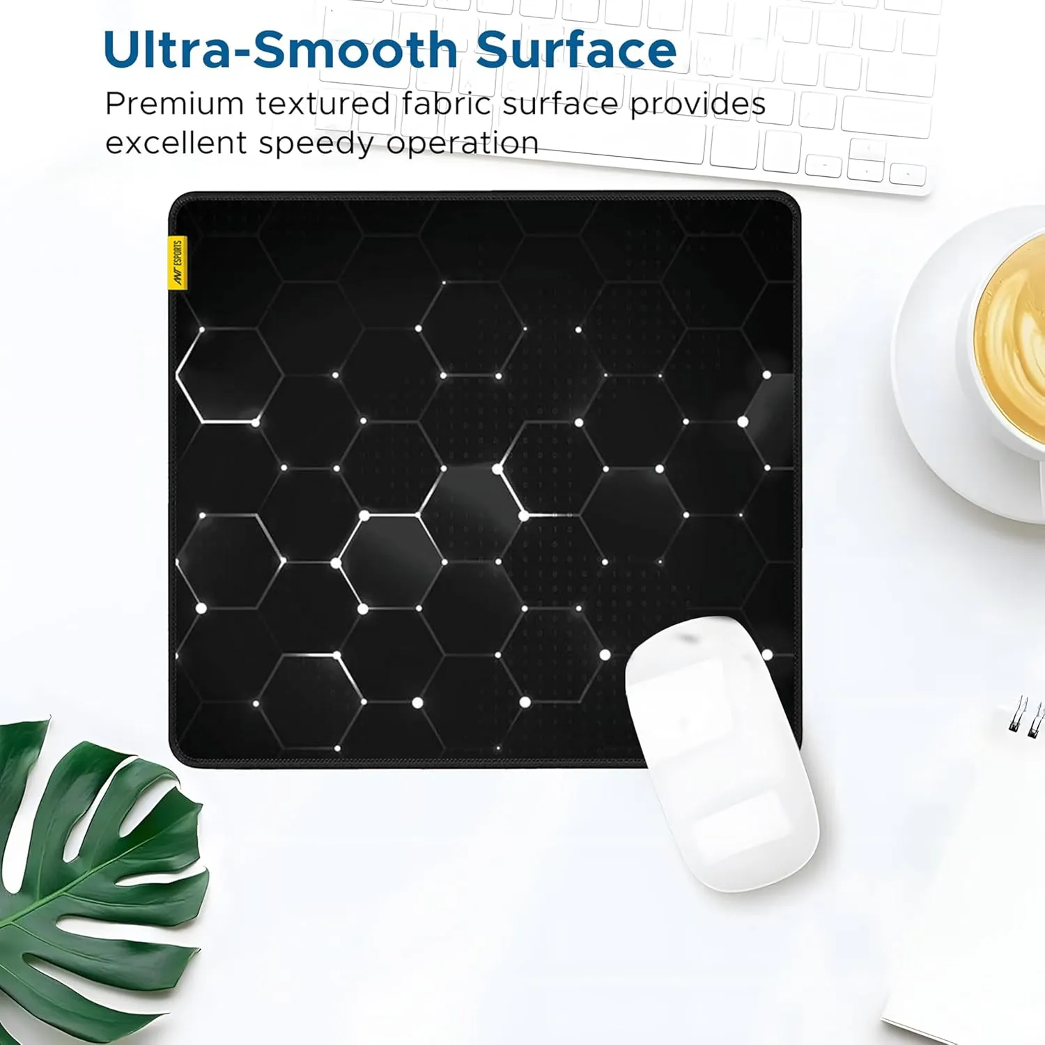 Ant Esports Hexa Mouse Pad 260X210X3mm Anti-fray Stitching view 4